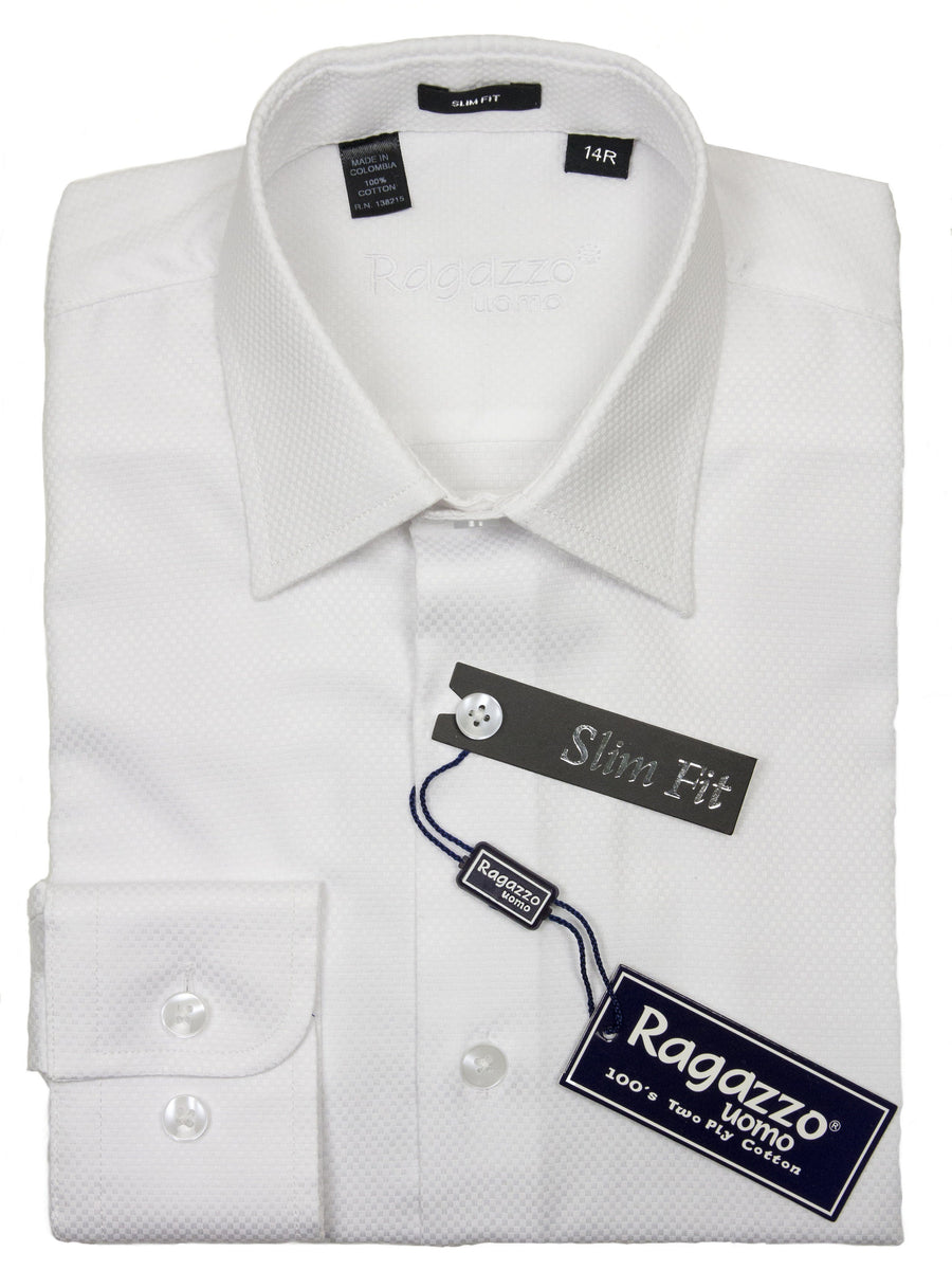 ADONIS Boys Slim Fit Long Sleeve Cotton Blend Regal Design Dress Shirts -  Boytique %