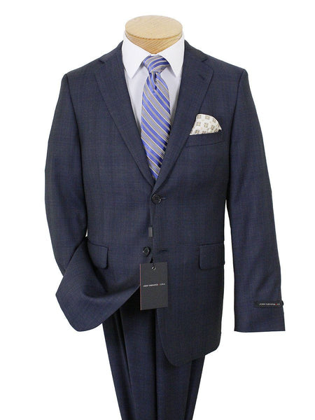 John Varvatos 22215 100% Wool Boy's Suit - Plaid - Navy - Heritage ...