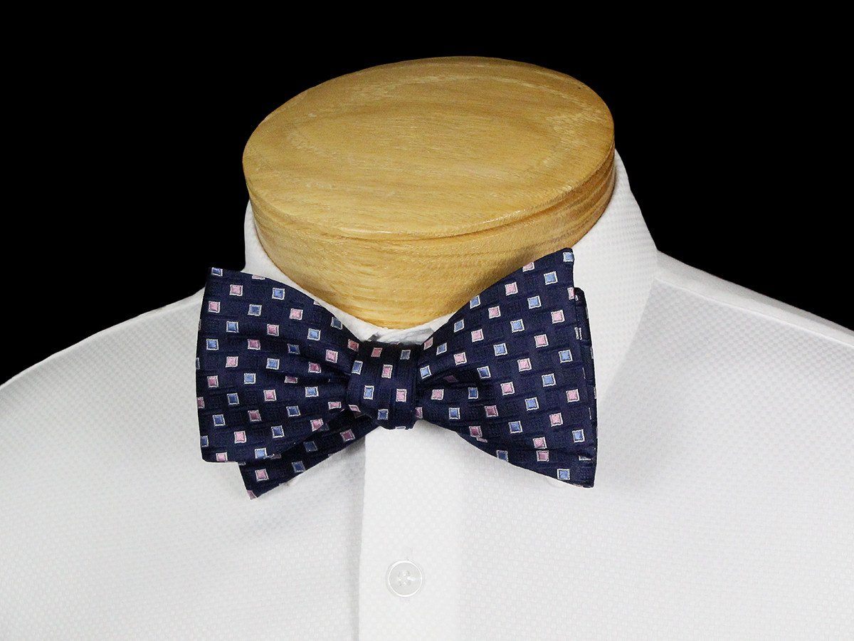 Boy's Bow Tie 22539 Navy/Blue/Pink Neat Boys Bow Tie Scotty Z 