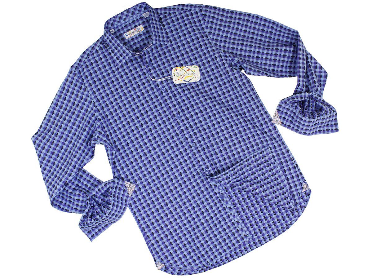 Boy's Sport Shirt 22598 Navy Boys Sport Shirt Brandolini 