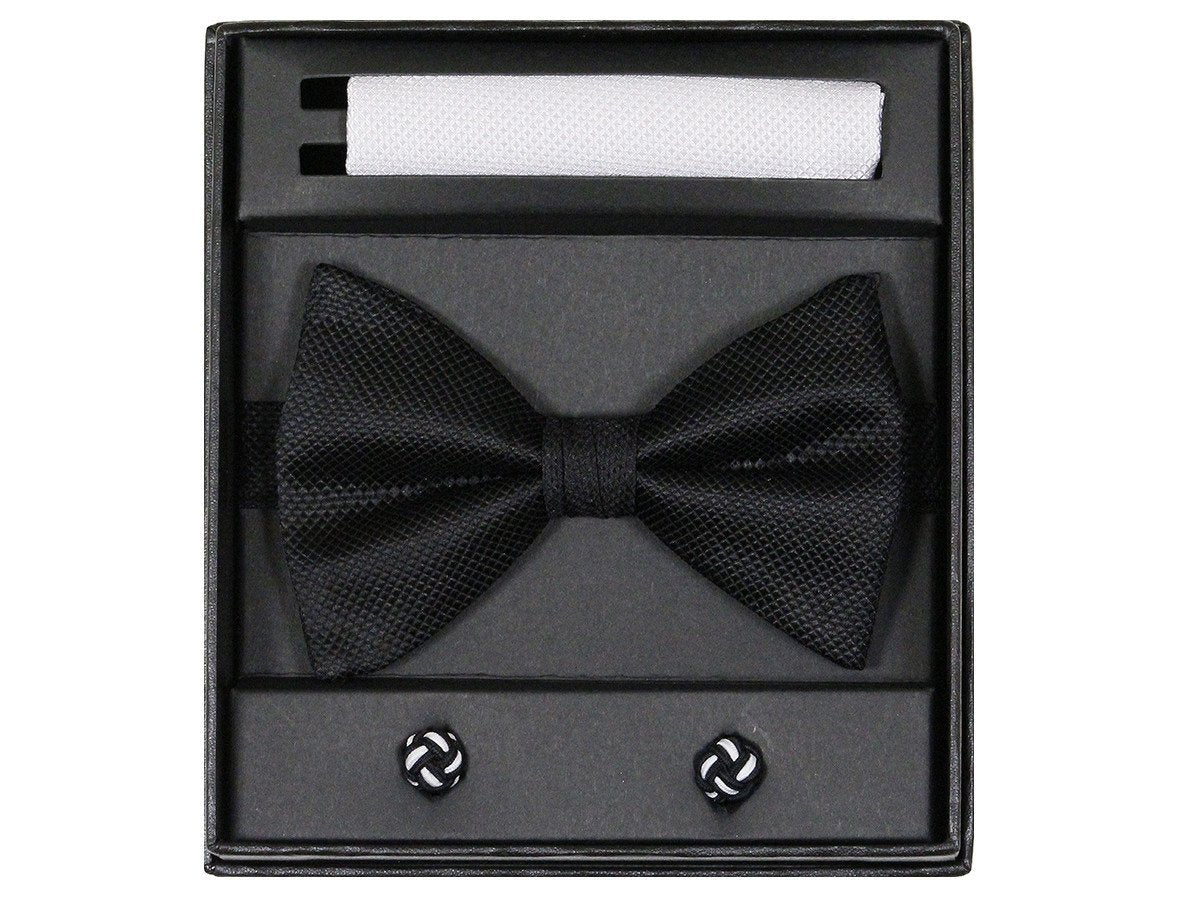 Boy's Bow Tie Box Set 22730 Black Boys Bow Tie Giorgio Bissoni 