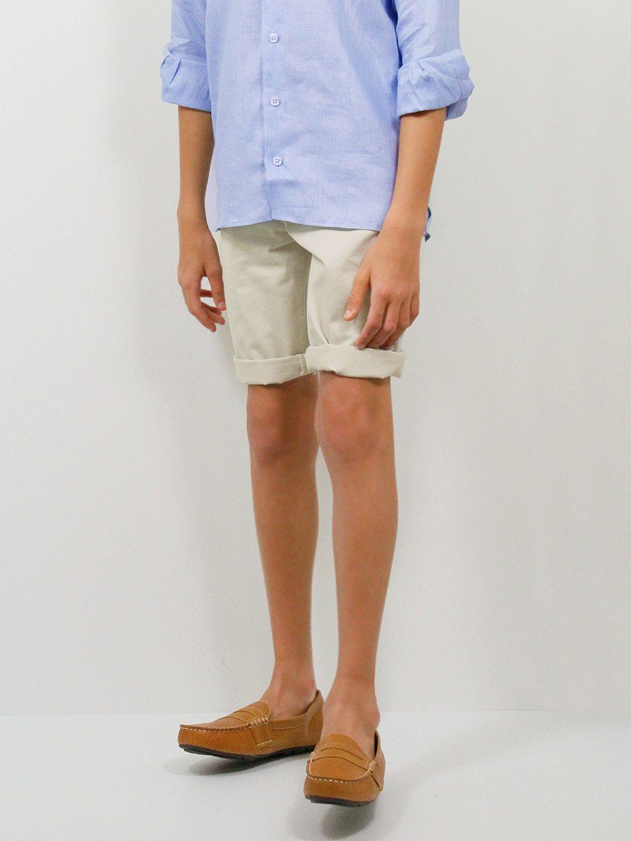 Boy's Shorts 22758 Stone Tan Boys Shorts Ragazzo 