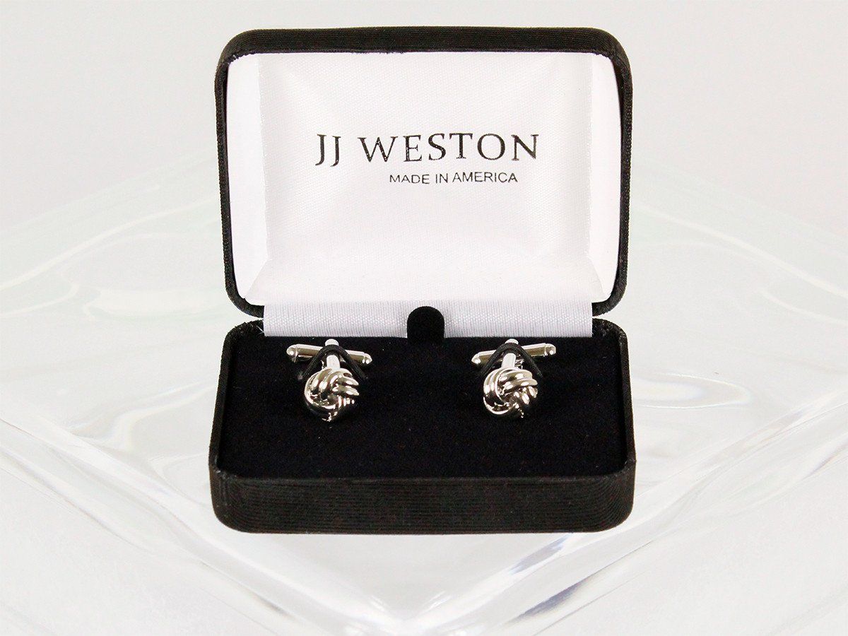 Boy's Cuff Links 22960 Silver Boys Cufflinks JJ Weston 