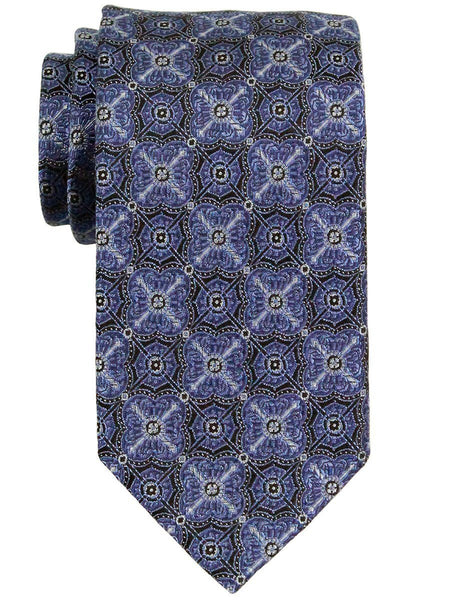 Heritage House 23299 100% Woven Silk Boy's Tie - Neat - Blue/Black ...