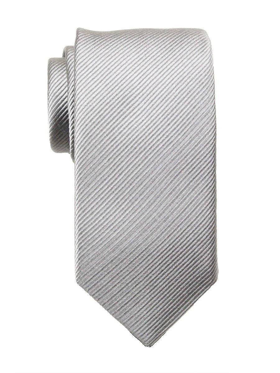 Heritage House 23691 100% Woven Silk Boy's Tie - Tonal Diagonal Weave - Grey Boys Tie Heritage House 