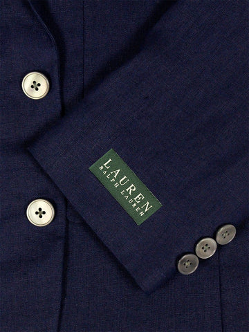 Image of Lauren Ralph Lauren 23993 100% Linen Boy's Suit Separate Jacket - Solid Linen - Navy Boys Suit Separate Jacket Lauren 