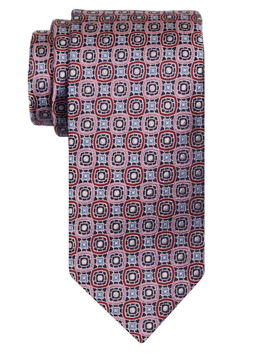 Heritage House 24502 100% Silk Boy's Tie - Neat - Pink Red Boys Tie Heritage House 