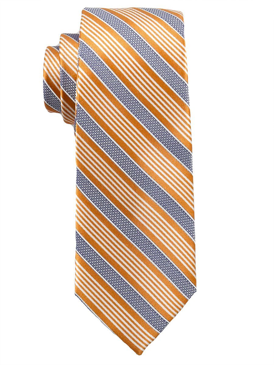 Heritage House 25171 100% Silk Boy's Tie - Stripe- Orange/Gray Boys Tie Heritage House 