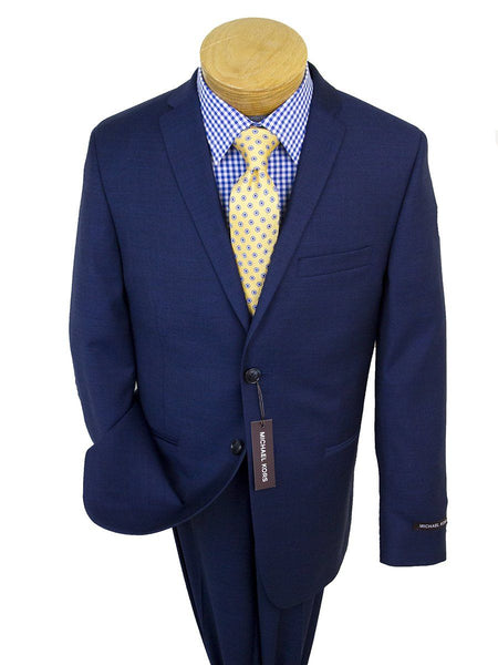 Michael Kors 25258 100% Wool Boy's Suit -Sharkskin - Blue - Heritage ...