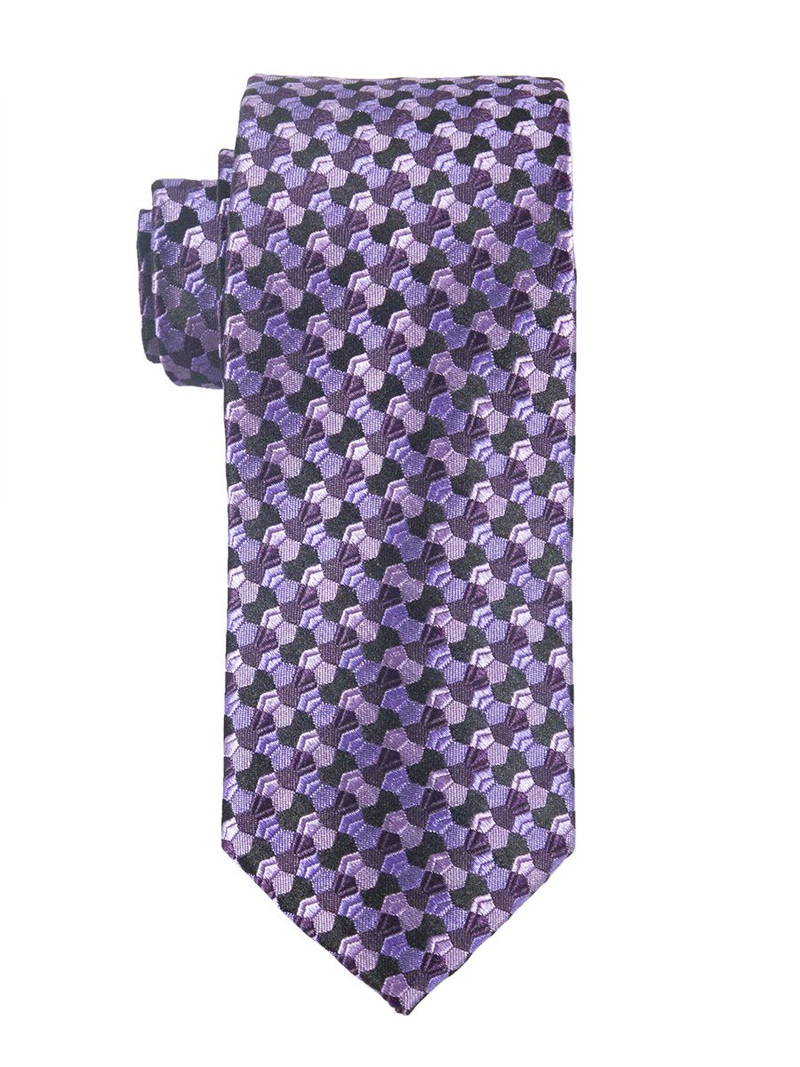 Heritage House 25424 100% Silk Boy's Tie - Neat - Purp/Black Boys Tie Heritage House 