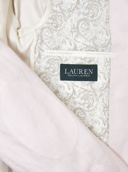 Lauren Ralph Lauren 26108 100% Linen Boy's Suit Separate Jacket - Solid Linen - Pink Boys Suit Separate Jacket Lauren 