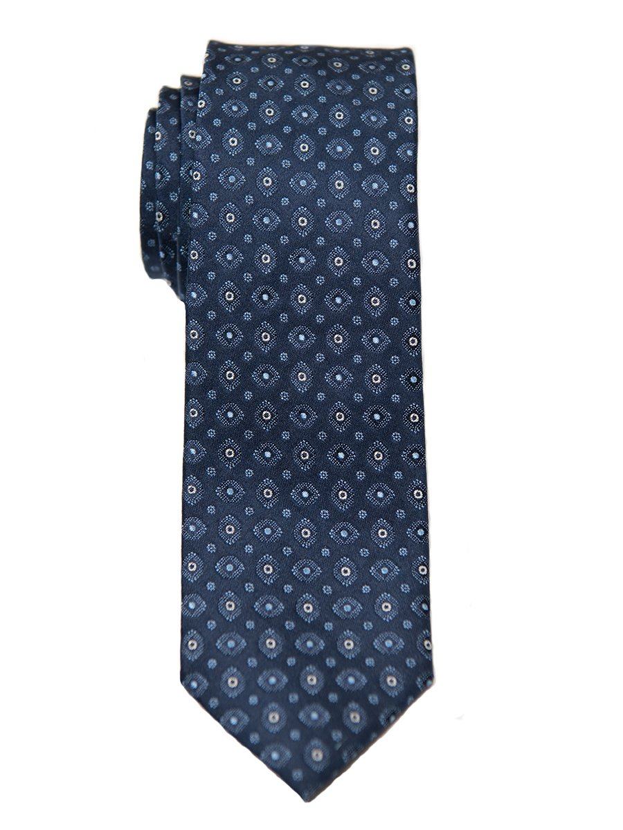 Heritage House 26435 100% Silk Boy's Tie - Neat - Navy/Silver Boys Tie Heritage House 