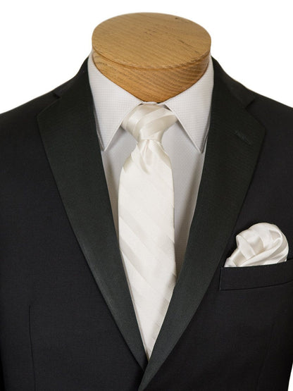 Michael Kors 26593 Black Boy's Tuxedo - Solid Gabardine - 100% Tropical Worsted Wool Boys Tuxedo Michael Kors 