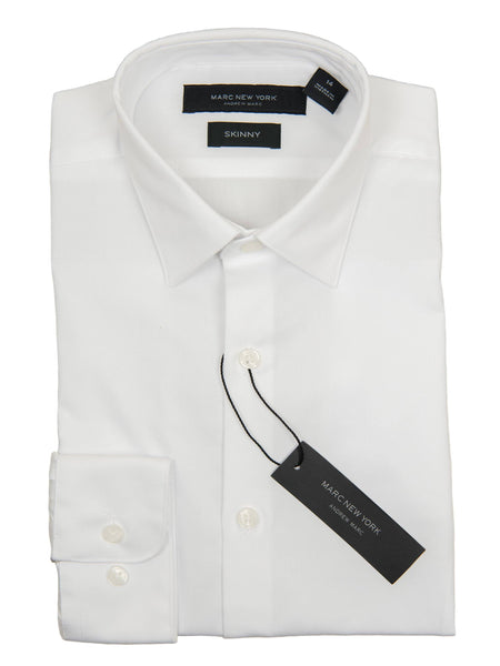 Andrew Marc 27363 60% Cotton / 40% Polyester Boy's Dress Shirt - Solid ...