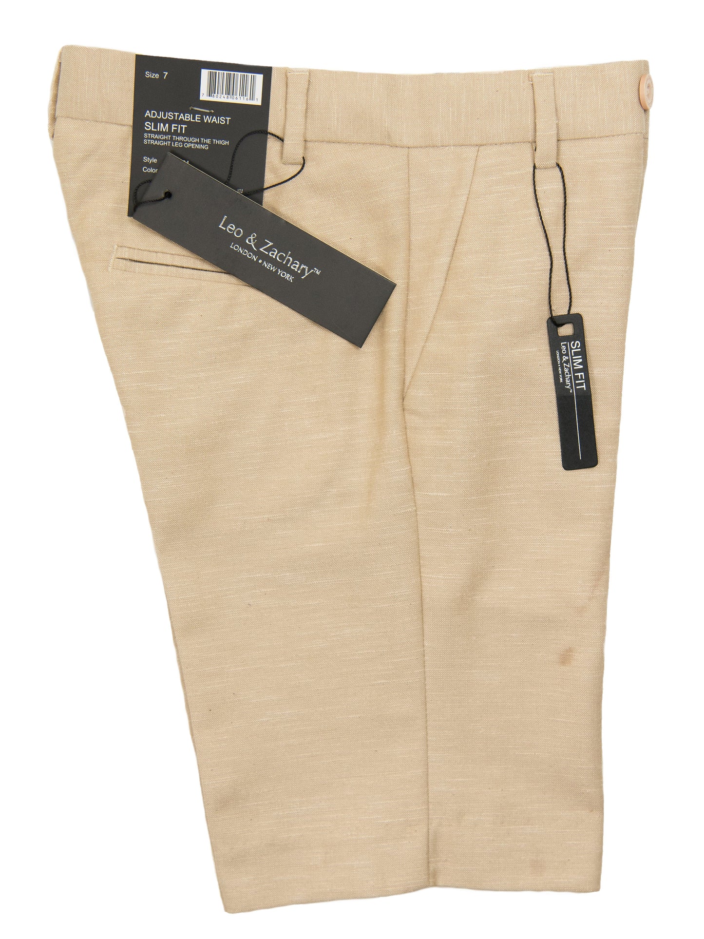 Leo & Zachary 28238 Boy's Short-Linen-Tan Boys Shorts Leo & Zachary 