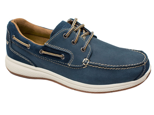 Florsheim 28369 Boy's Boat Shoe - Indigo Boys Shoes Florsheim 