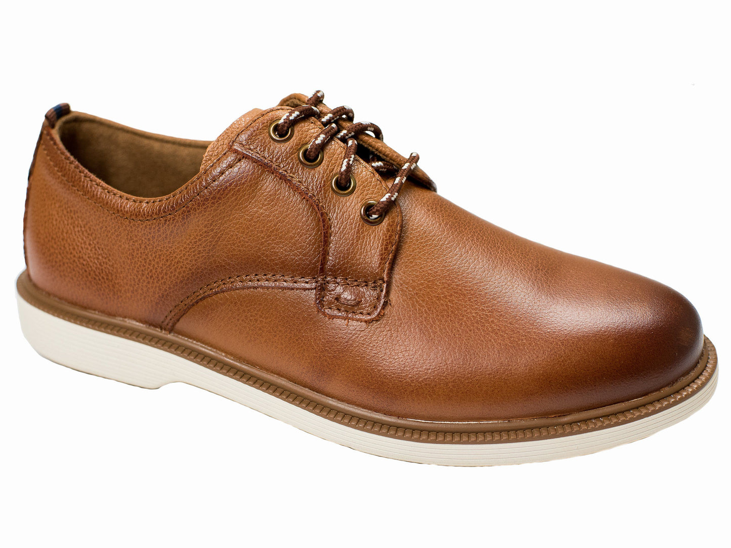 Florsheim 28422 Boy's Shoe - Plain Toe Ox-Pebble Grain-Cognac Boys Shoes Florsheim 