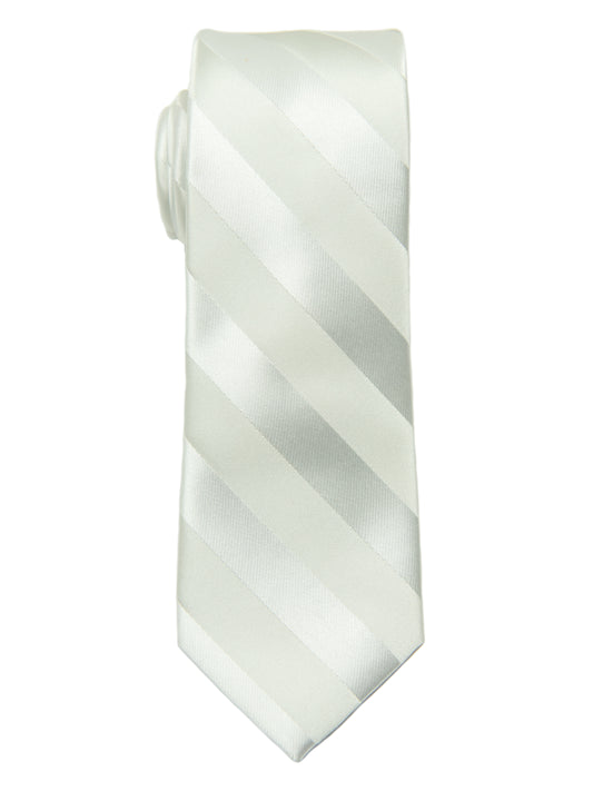 Heritage House 28803 100% Microfiber Tie-Tonal Stripe- White