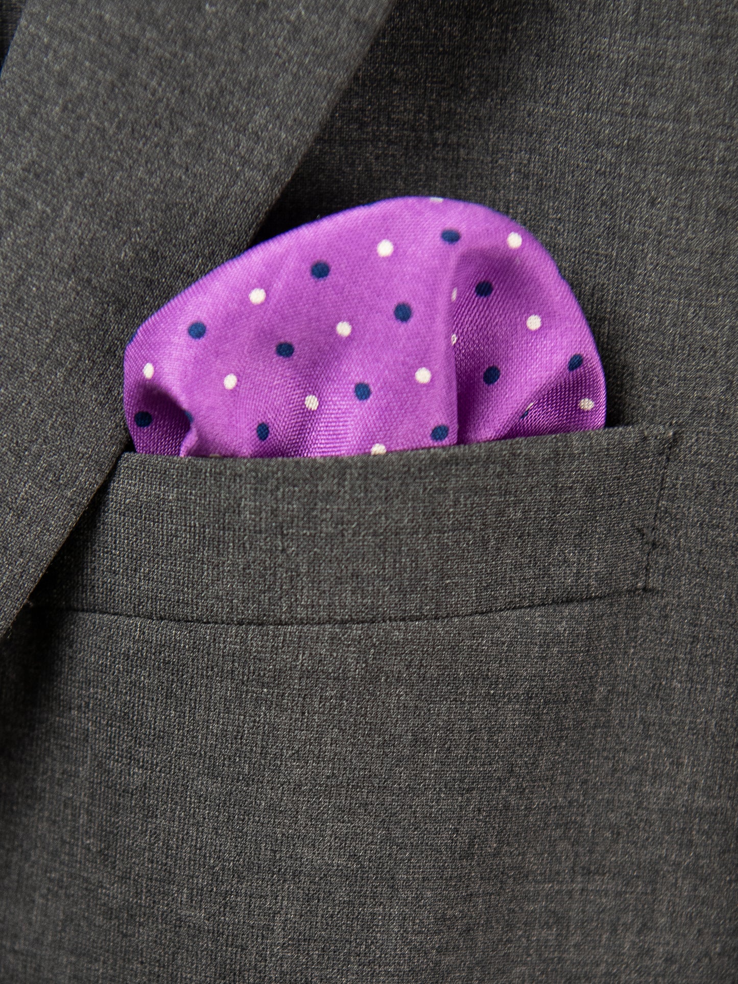 Boy's Pocket Square 29109 Purple/Blue