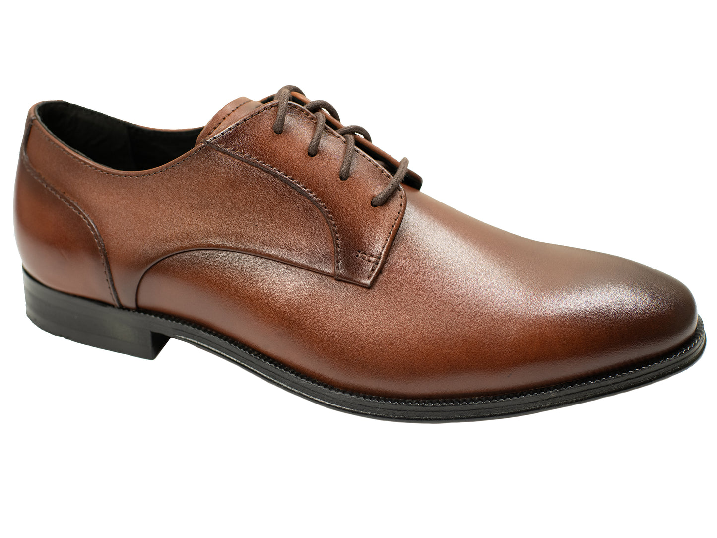 Florsheim 30047 Young Men's Shoe - Plain Toe Oxford - Cognac