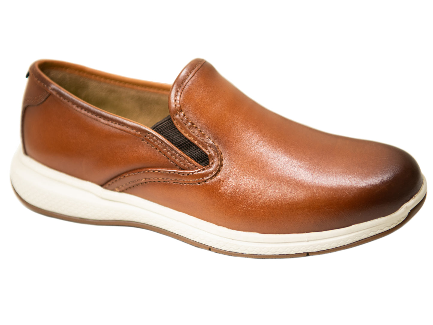 Florsheim 31418 Boy's Shoe - Plain toe - Slip-on - Cognac