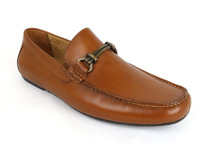 Florsheim 33545 Young Men's Shoe - Moc Toe- Slip On - Cognac