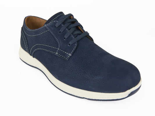 Florsheim 33686 Boy's Shoe - Plain Toe Ox-Suede-Navy