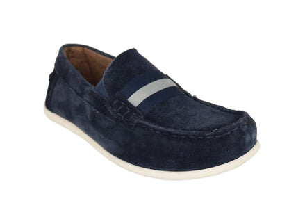 Florsheim 33738 Slip On Boy's Shoe -Suede - Navy