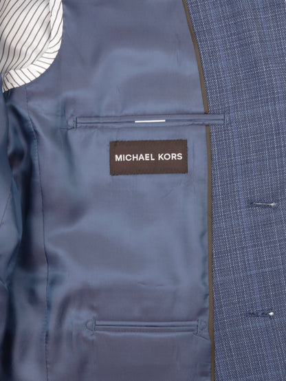 Michael Kors 33834 Boy's Sport Coat - Plaid - Blue