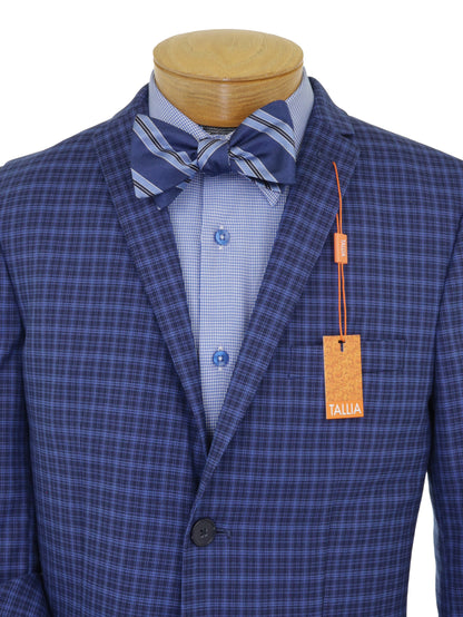 Tallia 33848 Boy's Sport Coat - Plaid - Blue