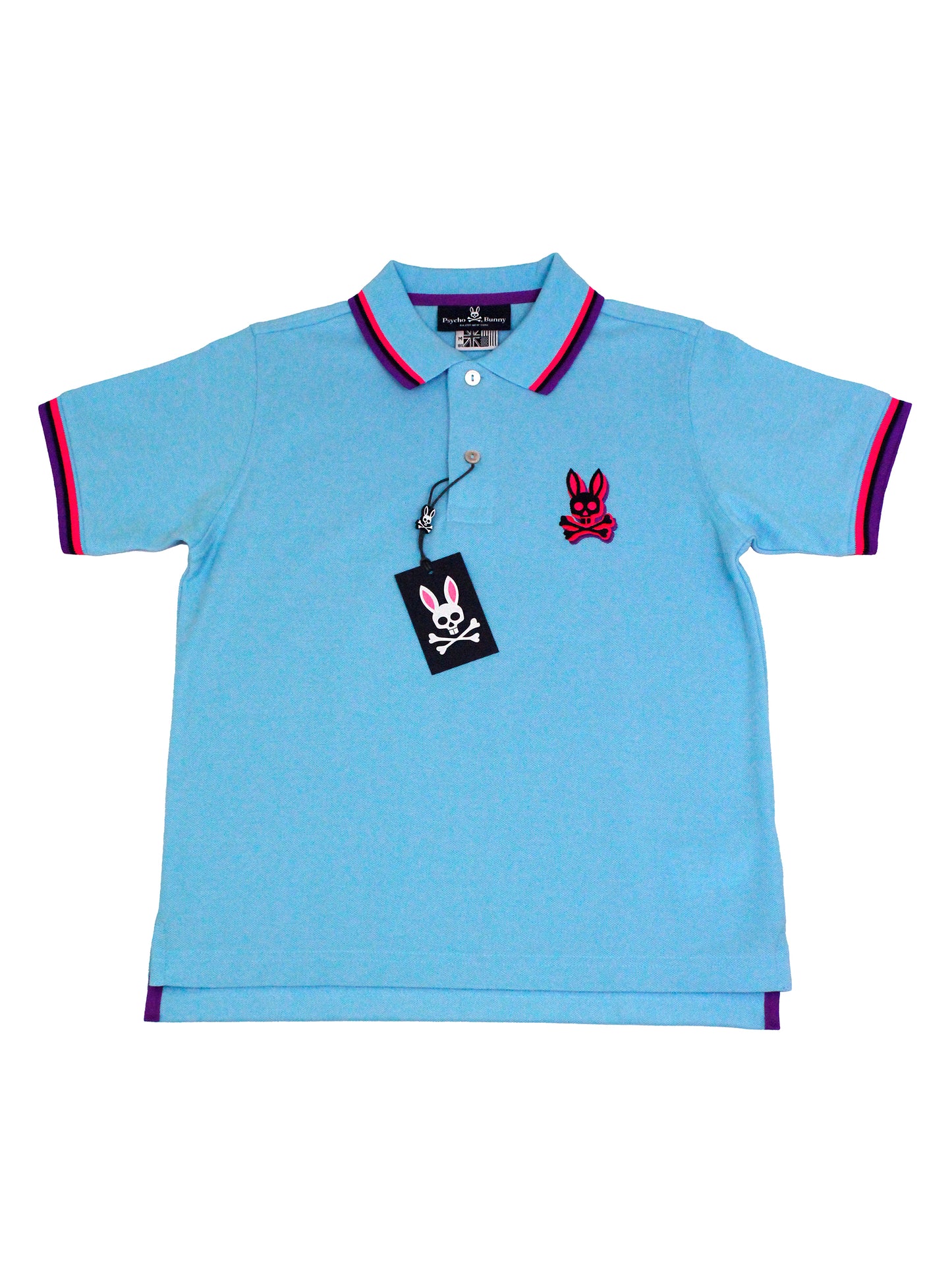 Psycho Bunny 33893 Boy's Short Sleeve - Polo - Clear Sky