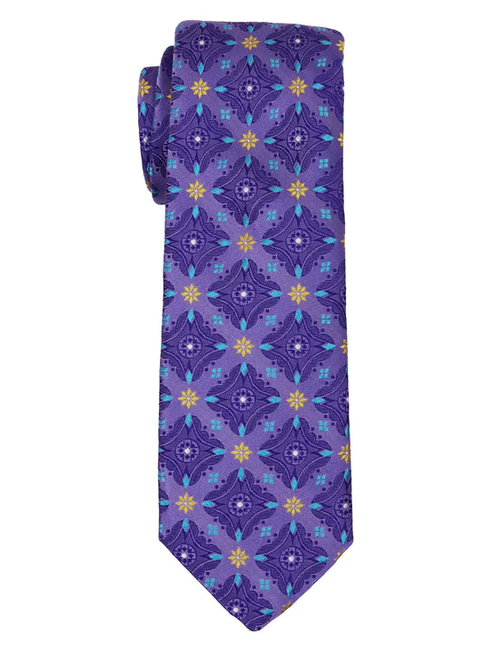 Dion  Boy's Tie 34003 - Starburst - Navy/Pink