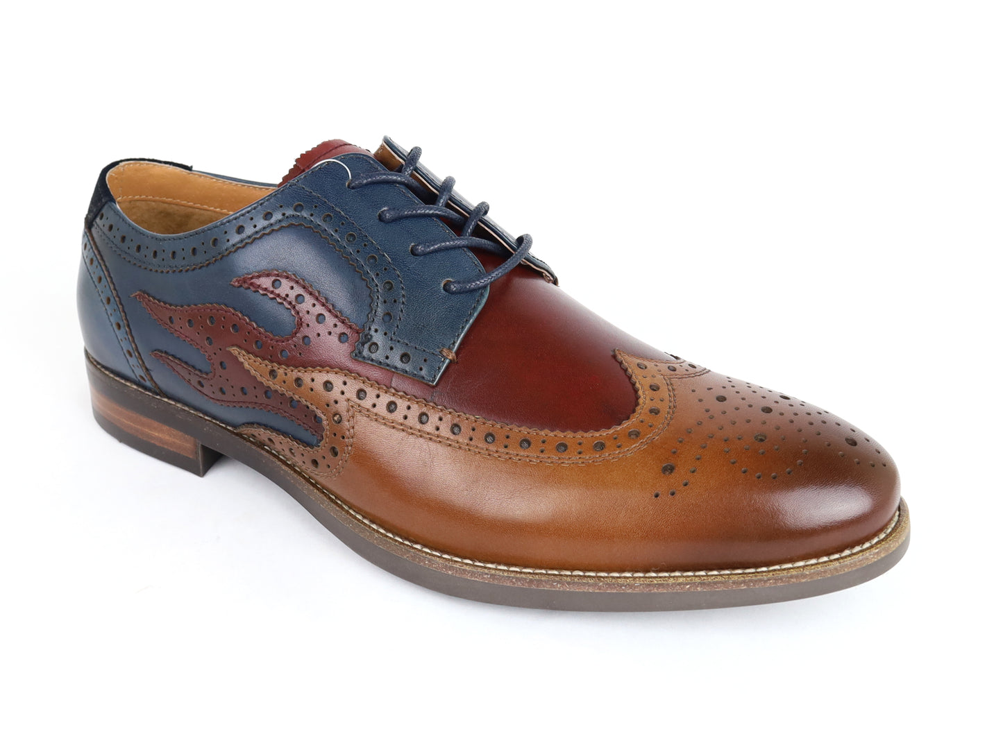 Florsheim 34550 Young Men's Dress Shoe-Uptown Spicy WT-Smooth- Cognac