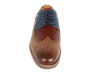 Florsheim 34550 Young Men's Dress Shoe-Uptown Spicy WT-Smooth- Cognac