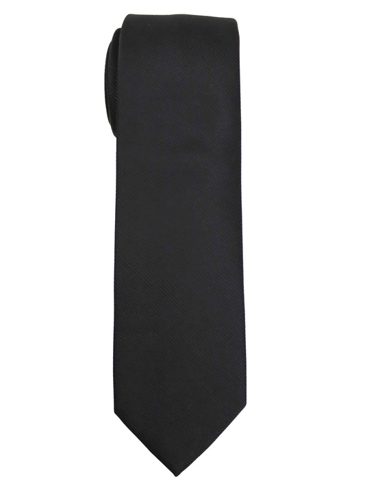 Heritage House 34762 - Boy's Tie - Diagonal Tonal - Black