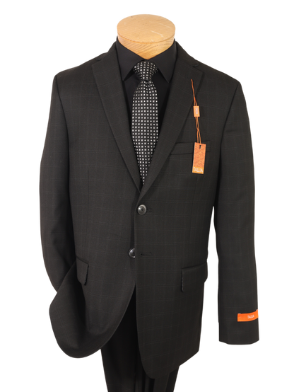 Tallia 35153  Boy's Suit - Skinny Fit - Windowpane - Black