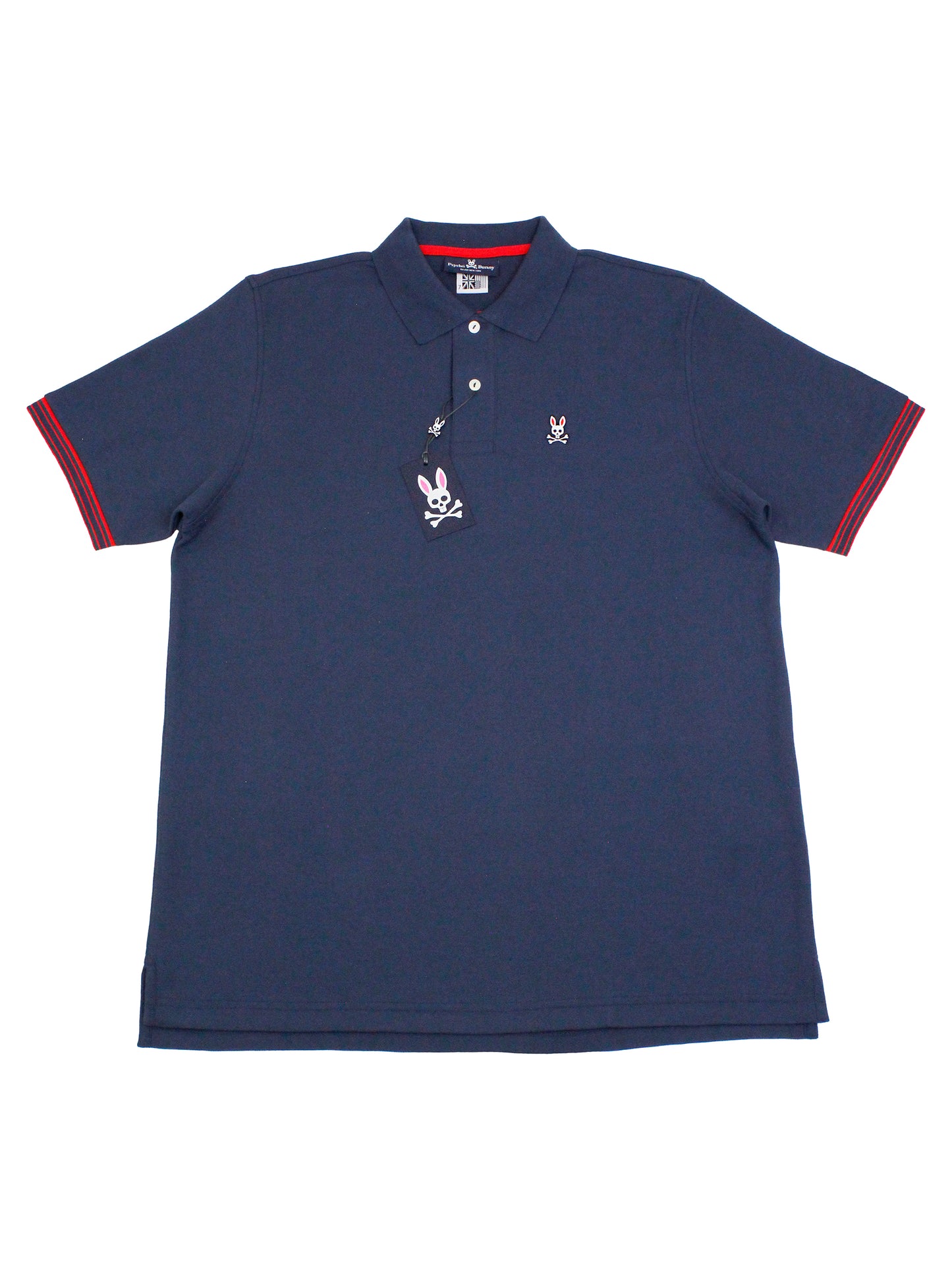 Psycho Bunny 35211 Young Men's Short Sleeve Polo - Navy