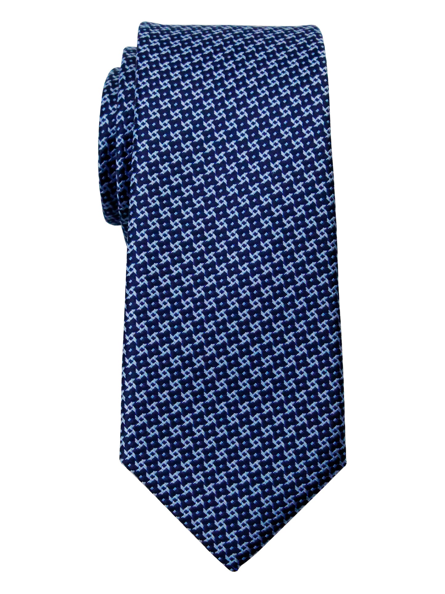 Heritage House 35743 - Boy's Tie - Neat - Navy/Sky