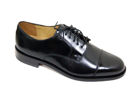 Cole Haan 9112 Leather Young Men's Shoe - Cap Toe Oxford - Black