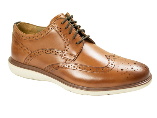 Florsheim 31053 - Young Men's Shoe - Wing Tip - Oxford - Saddle Tan