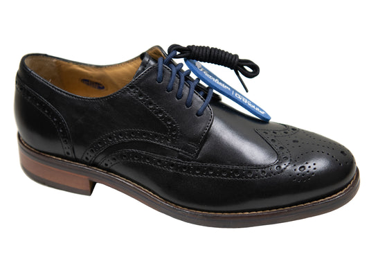 Florsheim 32616 Young Men's Dress Shoe - Wing Tip Oxford - Smooth - Black