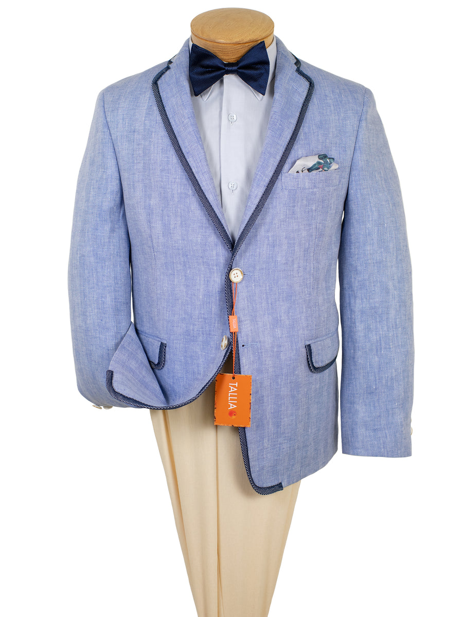 Tallia 30793 Boy's Sport Coat - Herringbone- Periwinkle