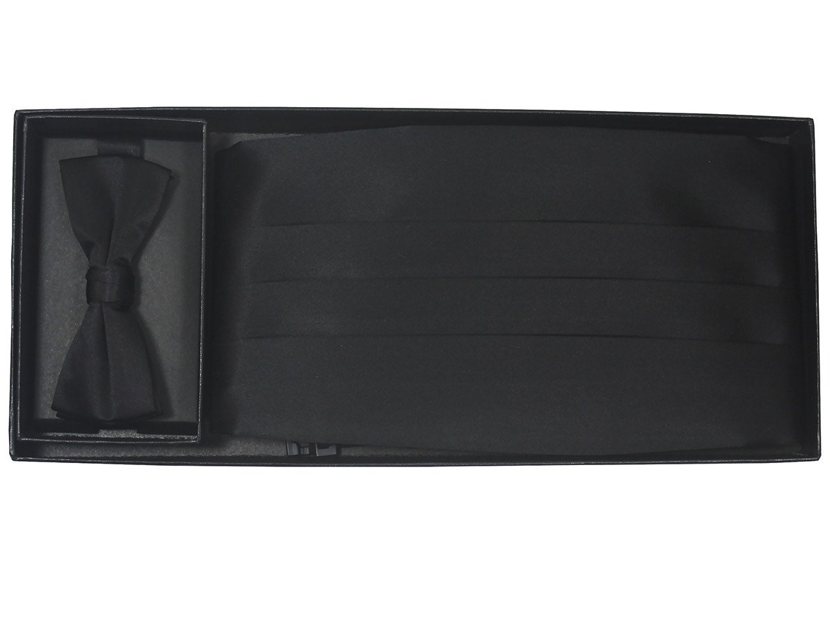 Boy's Cummerbund Set 20218 Black Boys Cummerbund Set Heritage House 